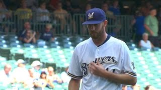 PHI@MIL: Jungmann holds Phillies scoreless over 6 1/3