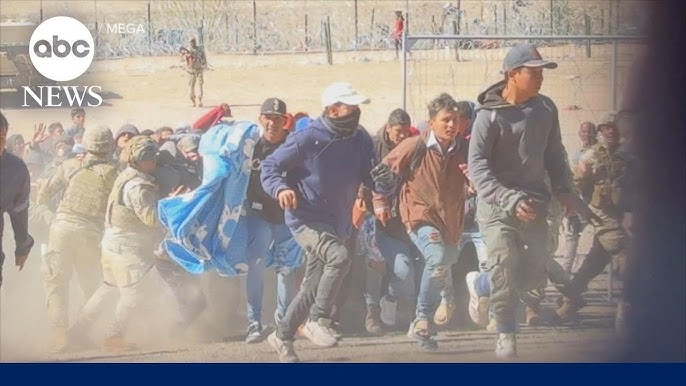 Migrants Texas National Guard Clash In El Paso