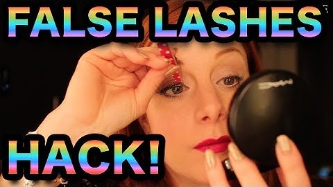 HOW TO APPLY FALSE LASHES EASILY & QUICKLY *HACK*