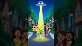 Alien Dance on Earth 😂🛸🕺 | Funny UFO Rhyme | #Shorts#youtubeshorts