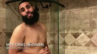 gotchuctfu pranks Home Depot employee and customer as if he is showing of a display shower of his own as if it was in his own 