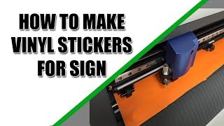 How to make vinyl sticker for signboard || Vinyl sticker hand cutting