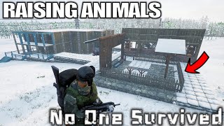 Animal Pens & Barn Build | No One Survived Gameplay | Part 43