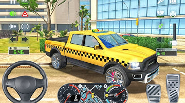 Taxi Sim 2020 🚖 4x4 Pickup Taxi Simulator - Car Game Android Gameplay