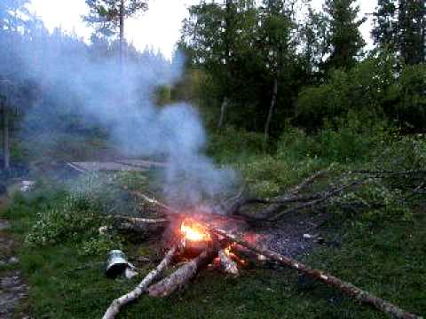 Exploding campfire