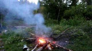 Exploding campfire