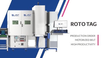 Roto Tag - Laser marking center with Z axis, 8-station rotary table, and fiber optic laser - LASIT