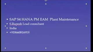 Details SAP S4 HANA PM EAM Online Training + 91 866 08 169 19 News