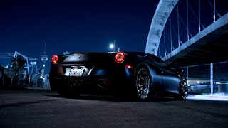 Marios Straight Pipe Ferrari 458 Night Drive 4K | ArraysMedia
