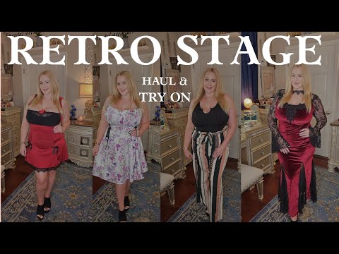 RETRO STAGE HAUL & TRY ON | Vintage-Inspired Fashion + Honest Review | Curvy Fashion