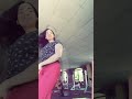 Dancing in gim . happy girl