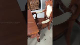 Shizue Rectangular Narra Dining Table Set 6 Six Seater