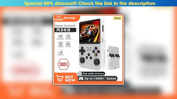 Deal Open Source R36S Retro Handheld Video Game Console Linux System 3.5 Inch IPS Screen Portable P