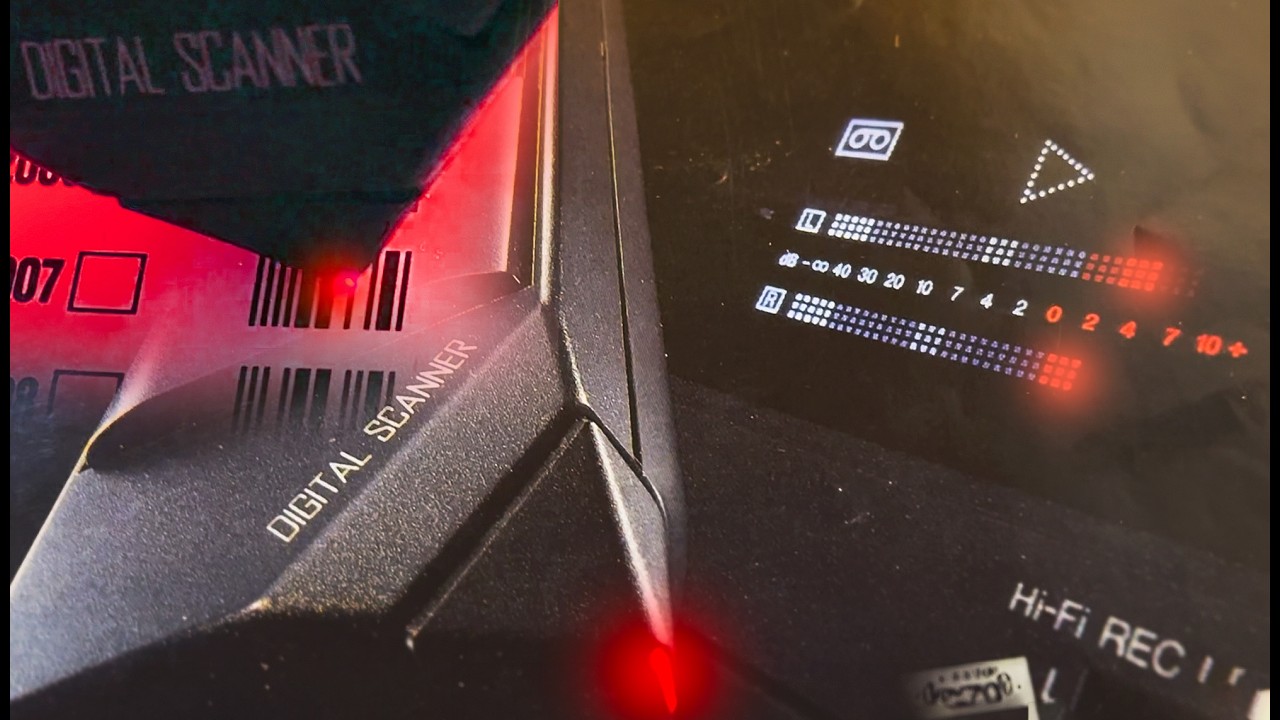 Zapomniana technologia - DIGITAL SCANNER - Czytnik kodów kreskowych w pilocie do VHS - 1985