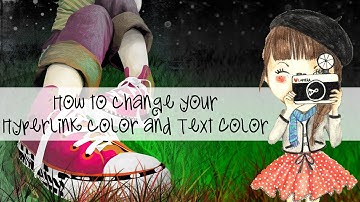 How to change your Hyperlink color and Text Color