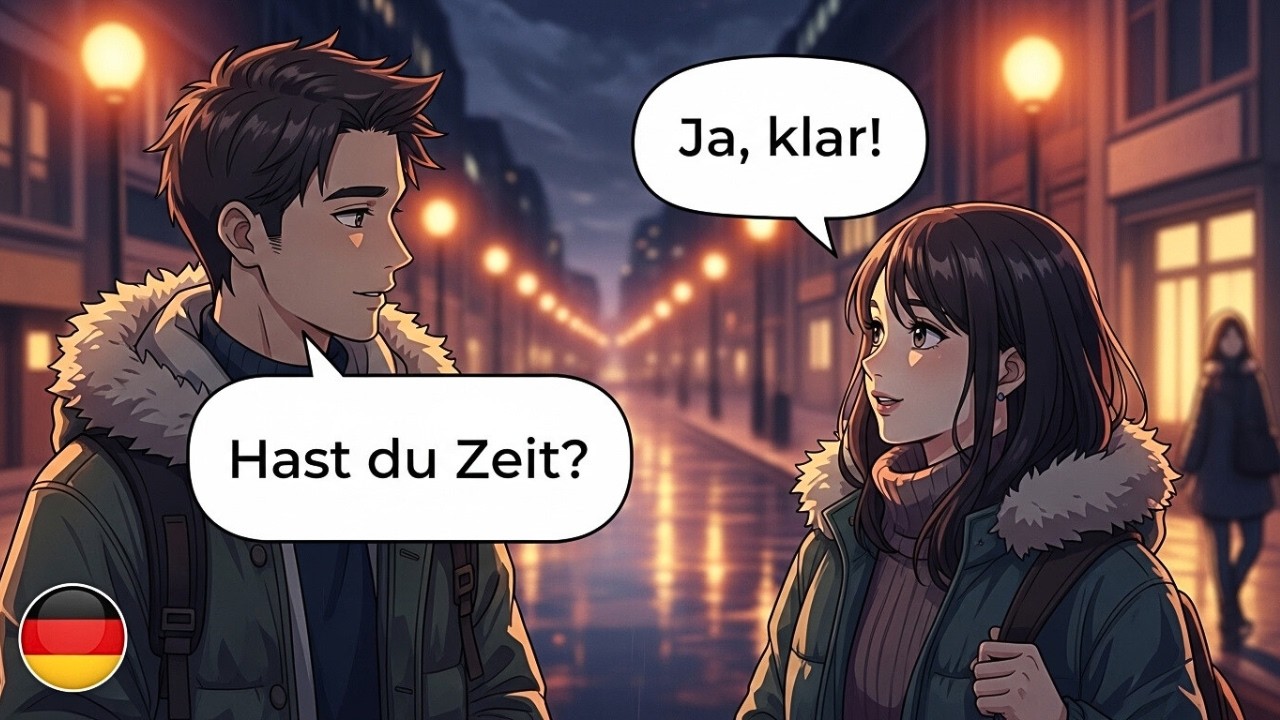 Deutsch Dialoge (A2–B1), langsam gesprochen | Hören & Sprechen, Alltag in der Stadt