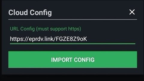 HOW TO CREATE HTTP CUSTOM CLOUD CONFIG LINK