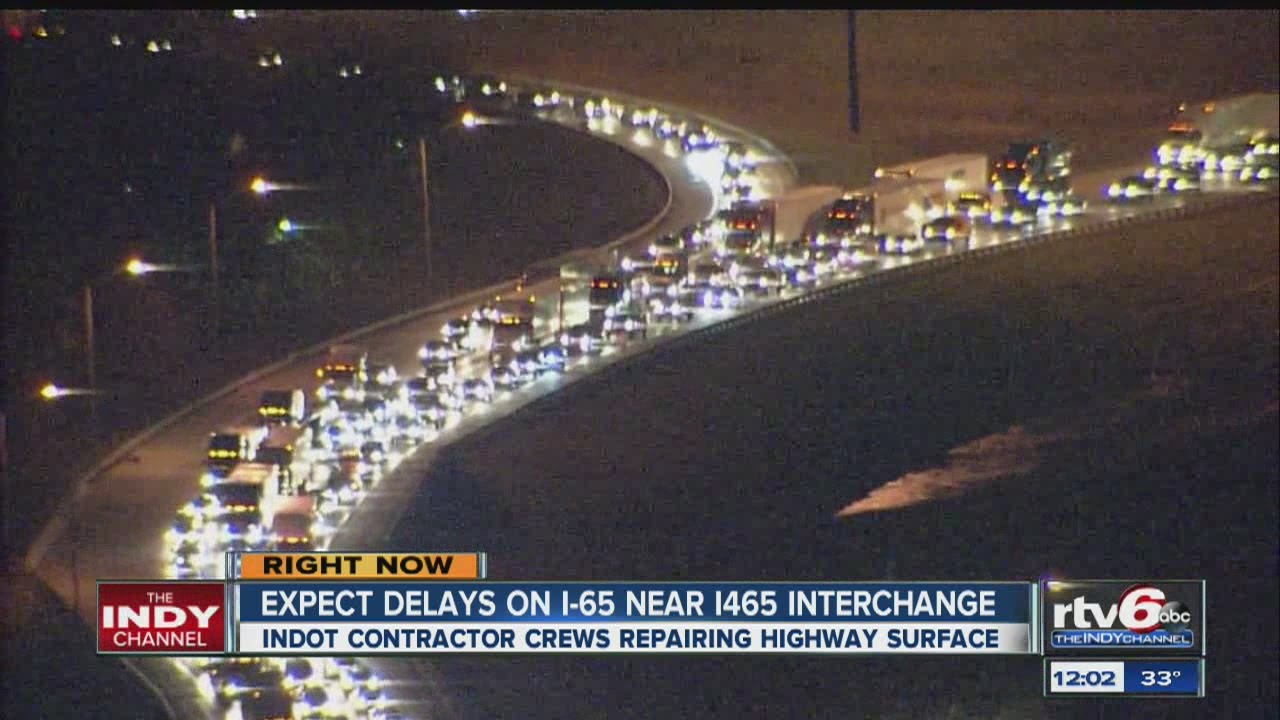 Traffic backed up on I-65 - YouTube