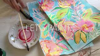 TURN YOUR FLORAL PAINTING INTO A SEAMLESS REPEATING PATTERN FOR FREE ON SKILLSHARE