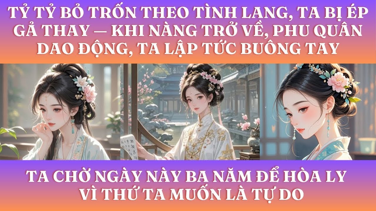 BỊ ÉP GẢ THAY, TA NHẪN NHỊN BA NĂM CHỜ HÒA LY — ĐẾN KHI TỶ TỶ TRỞ VỀ, TA CHỌN HOÀ LY - SỐNG CHO MÌNH