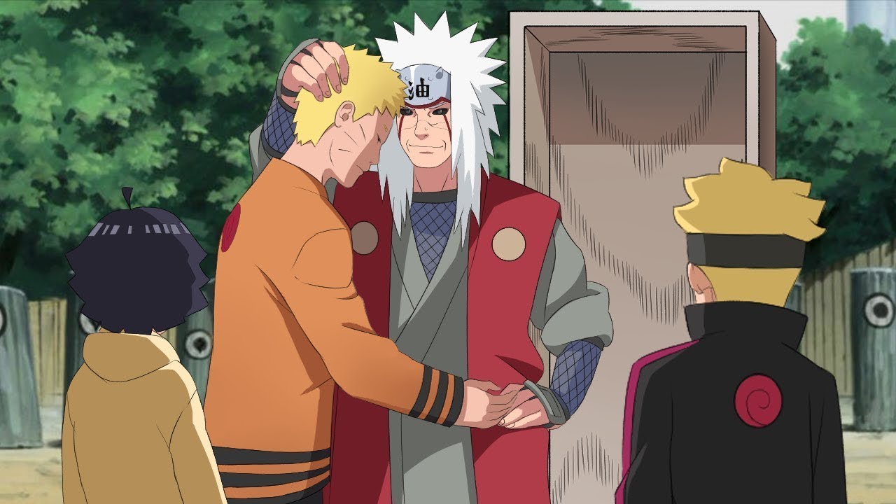 Jiraya gets revived to see Naruto, Boruto and Himawari | Naruto cries