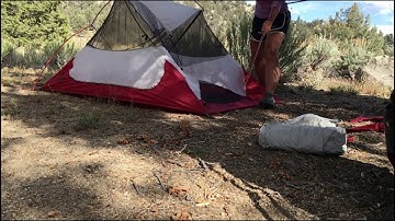 Time-lapse: setting up a tent