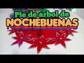 Pie de arbol  de fieltro/nochebuenas