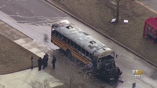 Students Evacuated After School Bus Catches fire
