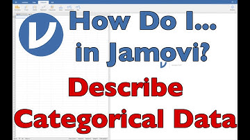 How do I... DESCRIBE CATEGORICAL DATA in Jamovi? (2022)