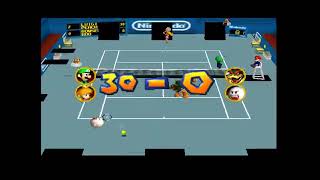 Mario Tennis 64 Luigi & Peach Vs Bowser & Boo