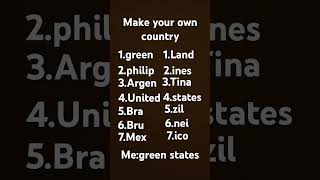 Make Ypir Own Country