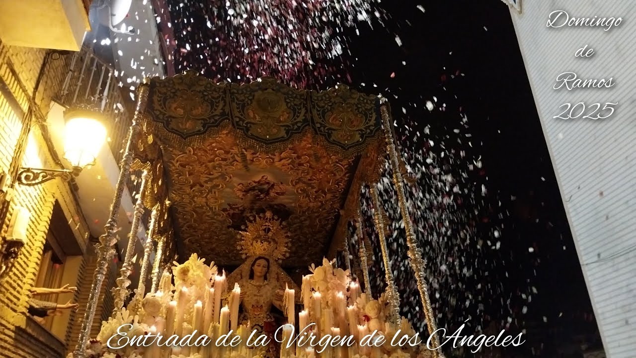 ¡MOMENTAZO! Entrada completa de la Virgen de los Ángeles | Domingo de Ramos Huelva 2025 (HD)