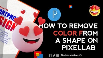 HOW TO REMOVE COLOR FROM A SHAPE ON PIXELLAB 🔥🔥 a must watch😝🤪