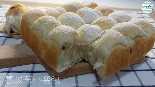 煉乳小餐包蔓越莓口味鬆軟好吃手工麵包自己動手做最安心(水 ... 