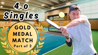 🥇GOLD MEDAL MATCH🥇 - Part2 - 4.0+ Men's Singles Pickleball Tournament at Lifetime Gaithersburg