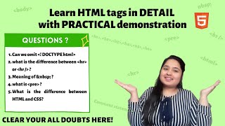 HTML Tags with Practical Demonstration | Beginners Guide to HTML - Raising Together