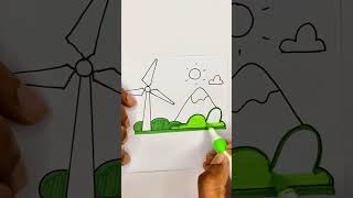 Beautiful Wind Power Plant Pencil Art |😮 Simple Drawing | #simpleart #pencilart #pencildrawing Beautiful Wind Power Plant Pencil Art |😮 Simple Drawing | #simpleart #pencilart #pencildrawing