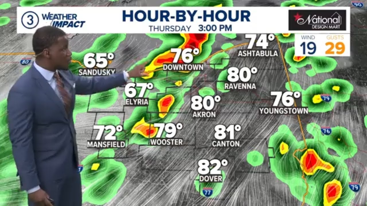 Cleveland area weather forecast: Quiet Wednesday, waves of rain ...