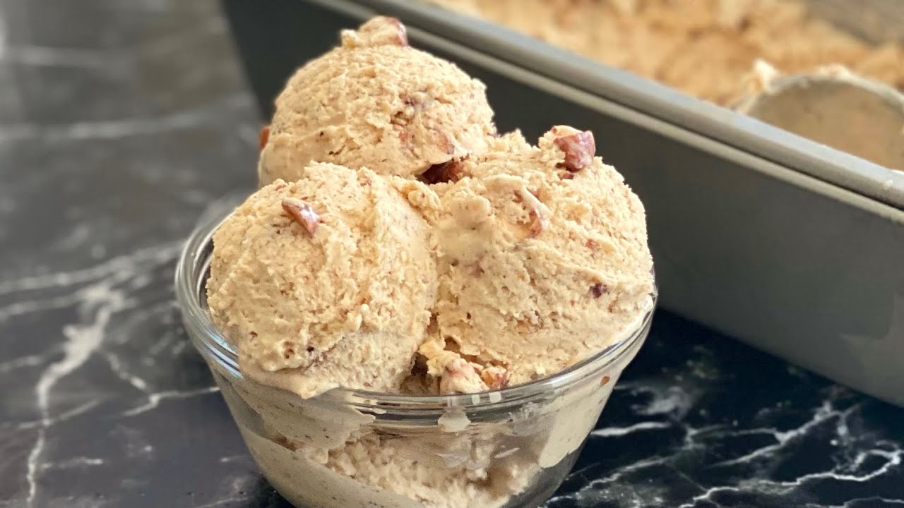 Лучшее домашнее мороженое, которое я когда-либо делал 😍 ПРАЛИН И МИНДАЛЬ Без мороженицы
