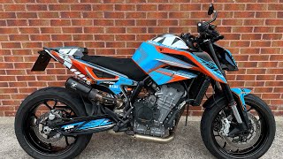 KTM 790 Duke 19 (Orange) walk around with engine sound for sale