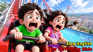 They Snuck Into the Theme Parkβ¦ Then the Roller Coaster Lost Control! π±π’ | Slow English Story A2