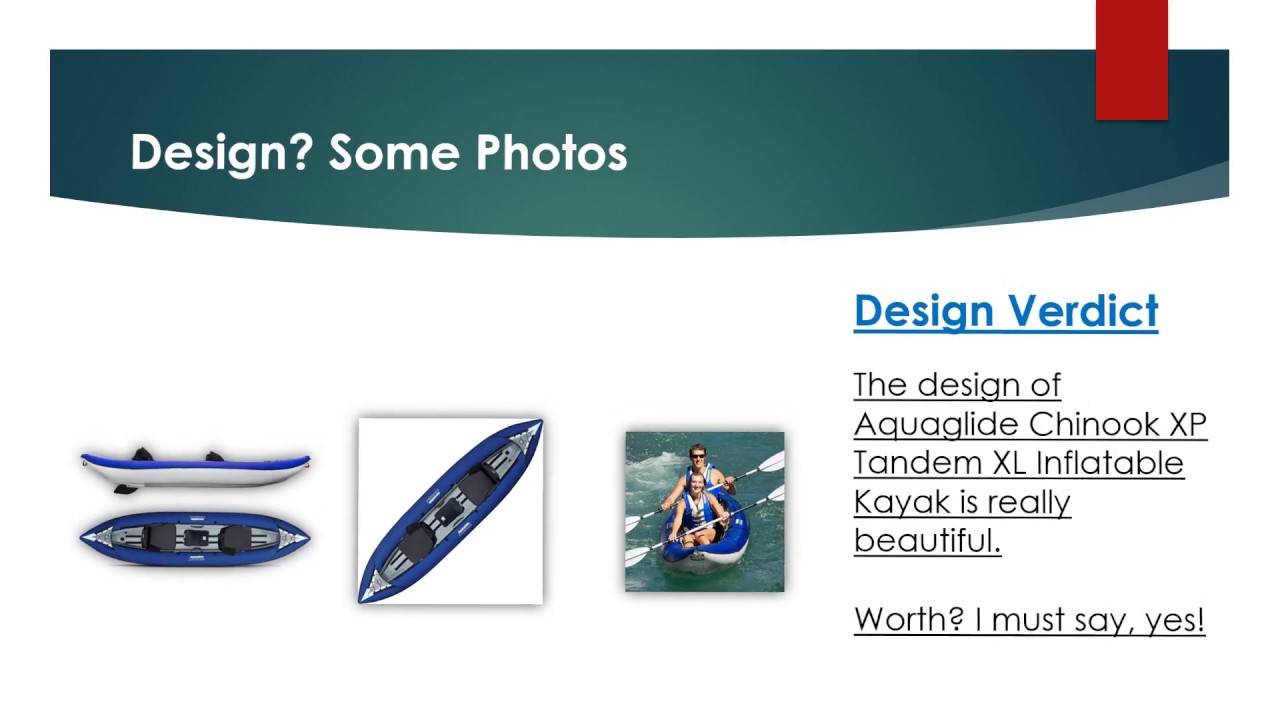 Aquaglide Chinook XP Tandem XL Inflatable Kayak review