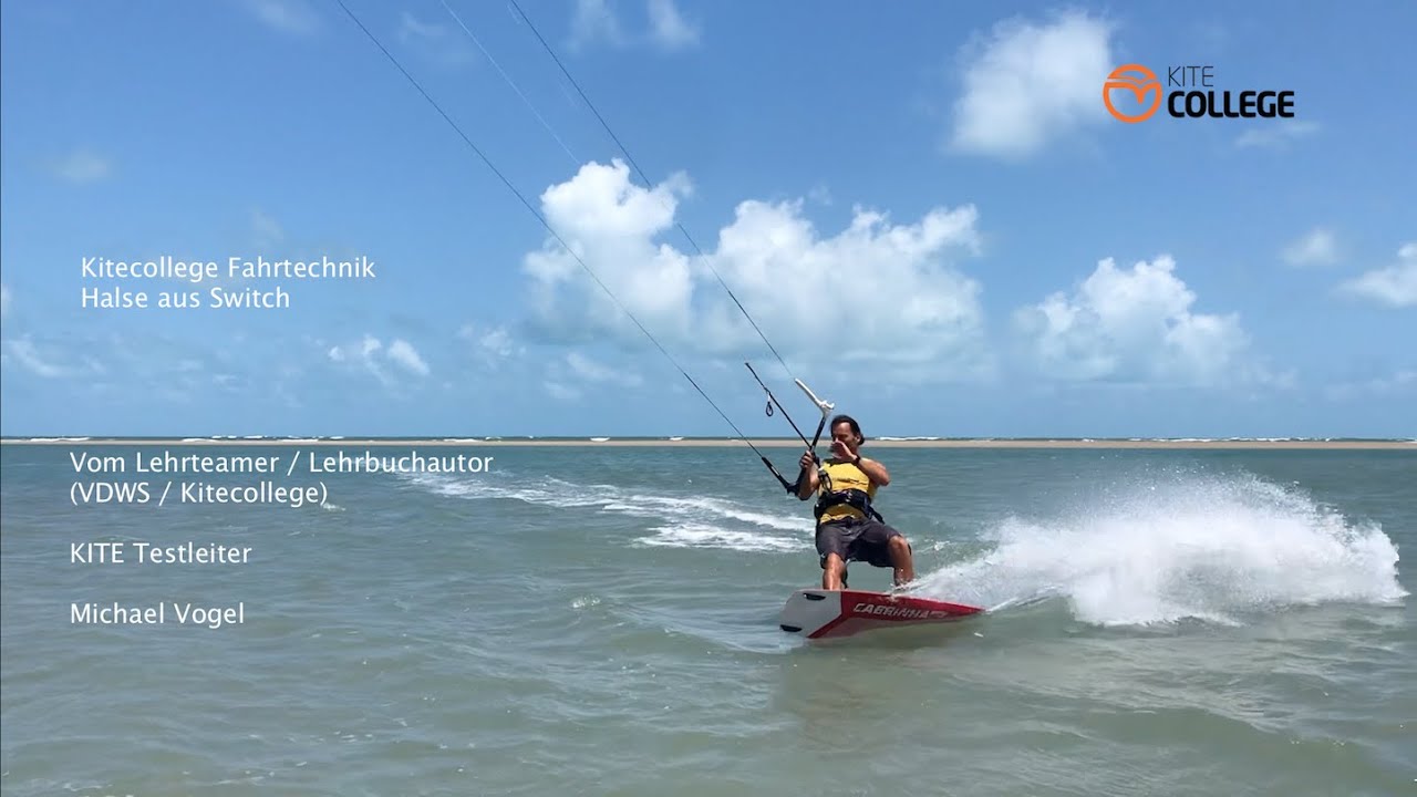 Kitecollege Fahrtechnik Halse aus Switch #2 Richtungswechsel beim Kiten