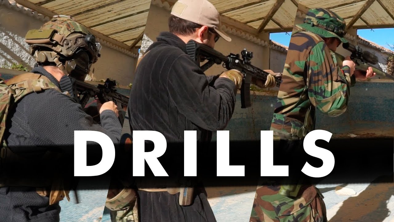 DRILLS CON LA TR16 MBR 556 WH G&G Capsule Airsoft España YouTube