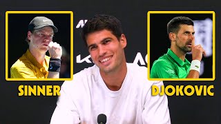 Alcaraz was asked will He watch Sinner \u0026 Djokovic... His answer is...