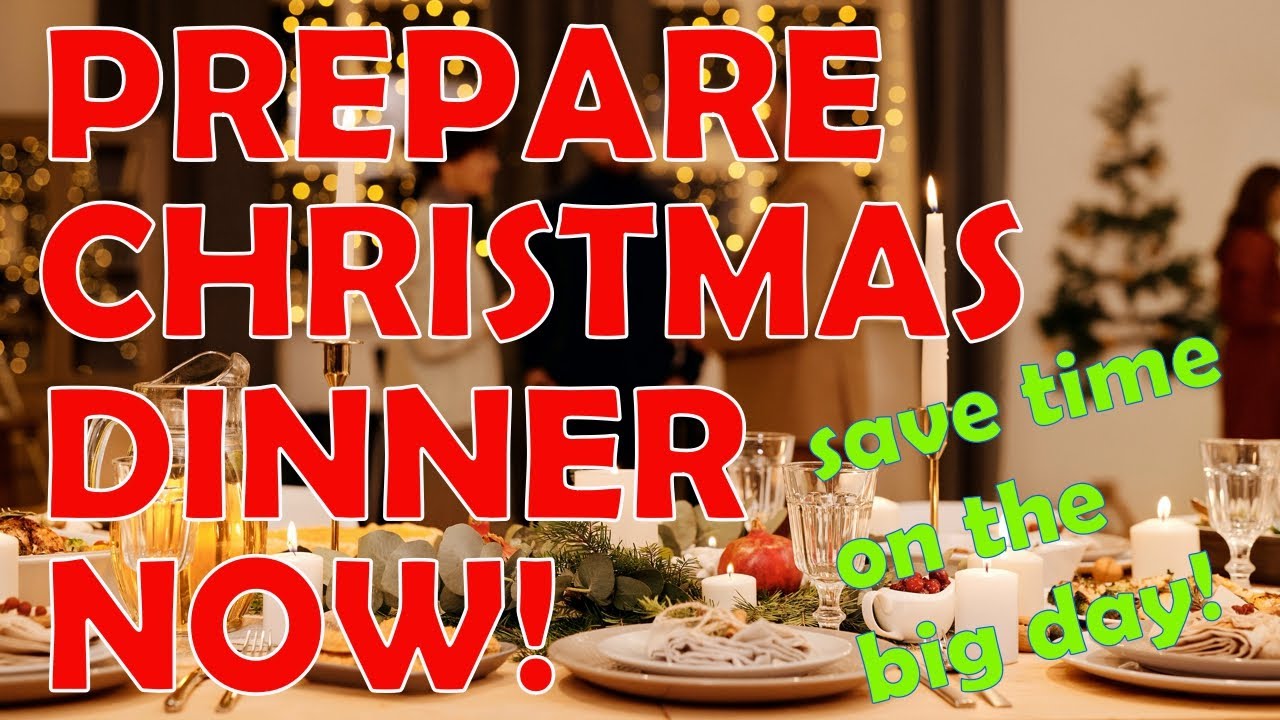 Christmas Dinner Preparation GET IT DONE! YouTube