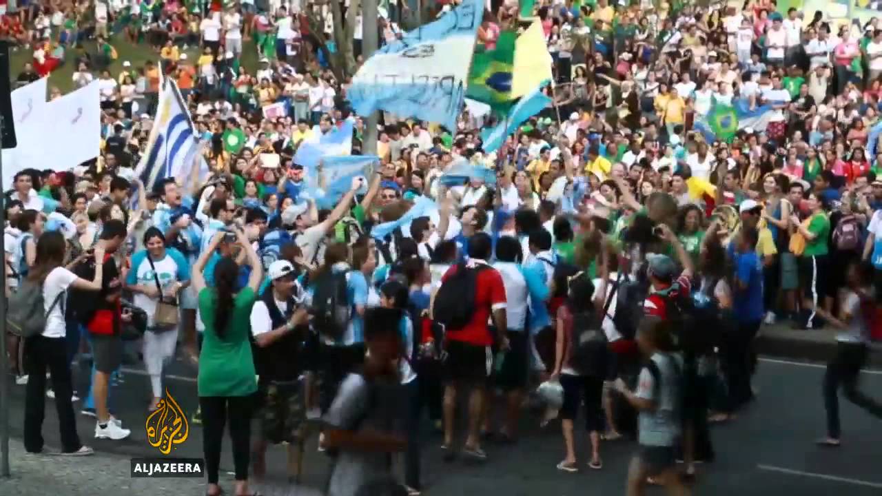 اليوم الأول من زيارة البابا فرنسيس إلى البرازيل