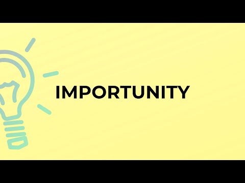 Видео: Importunity гэдэг үгийг өгүүлбэрт хэрхэн ашигладаг вэ?