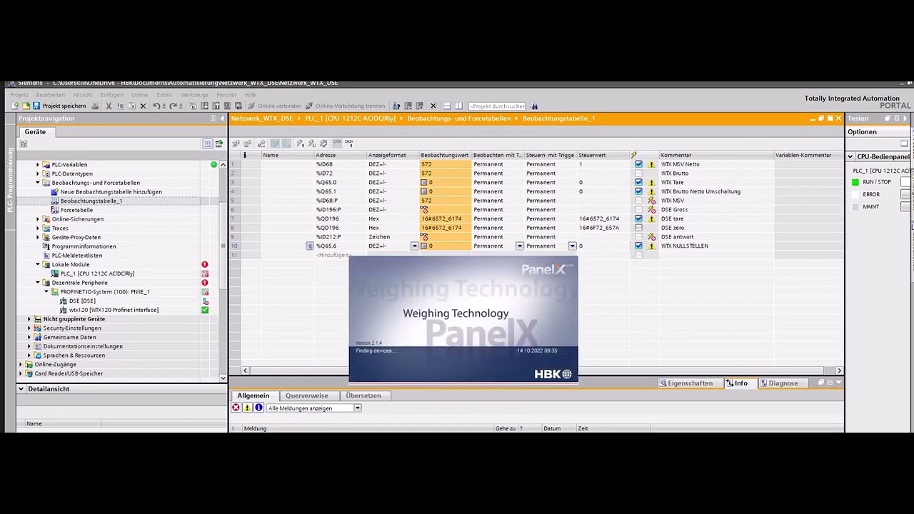 WTX120-Profinet-Zeroing