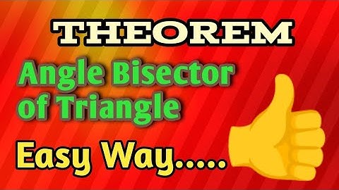 Angle Bisector Theorem | Class 10 | Similarity @EasyMaths9-6
